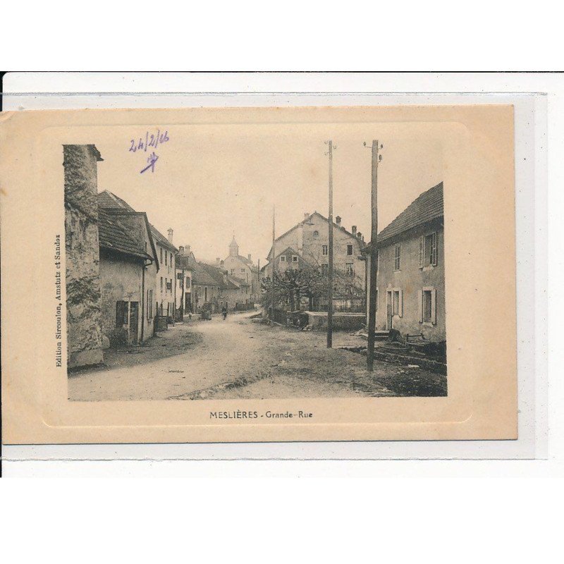 MESLIERES : Grande Rue - très bon état