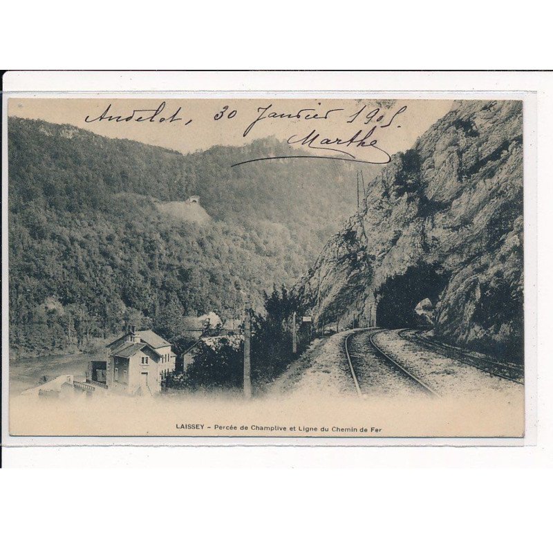 LAISSEY : Percée de Champtive et Ligne du Chemin de Fer - très bon état