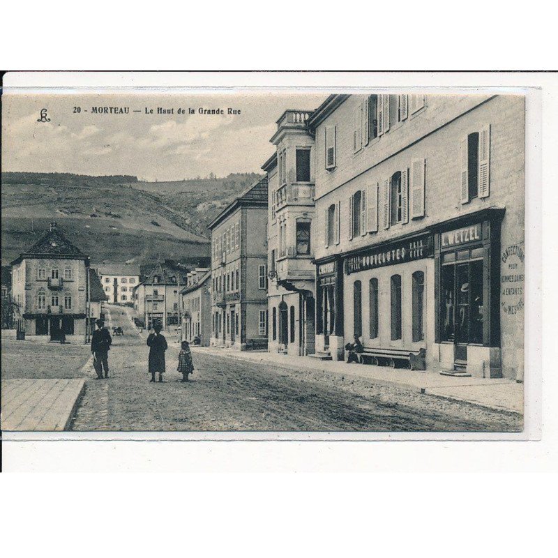 MORTEAU : Le haut de la Grande Rue - très bon état