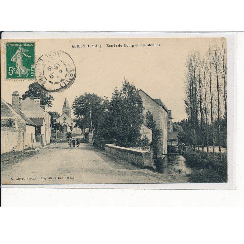 ABILLY : Entrée du Bourg et des Moulins - très bon état
