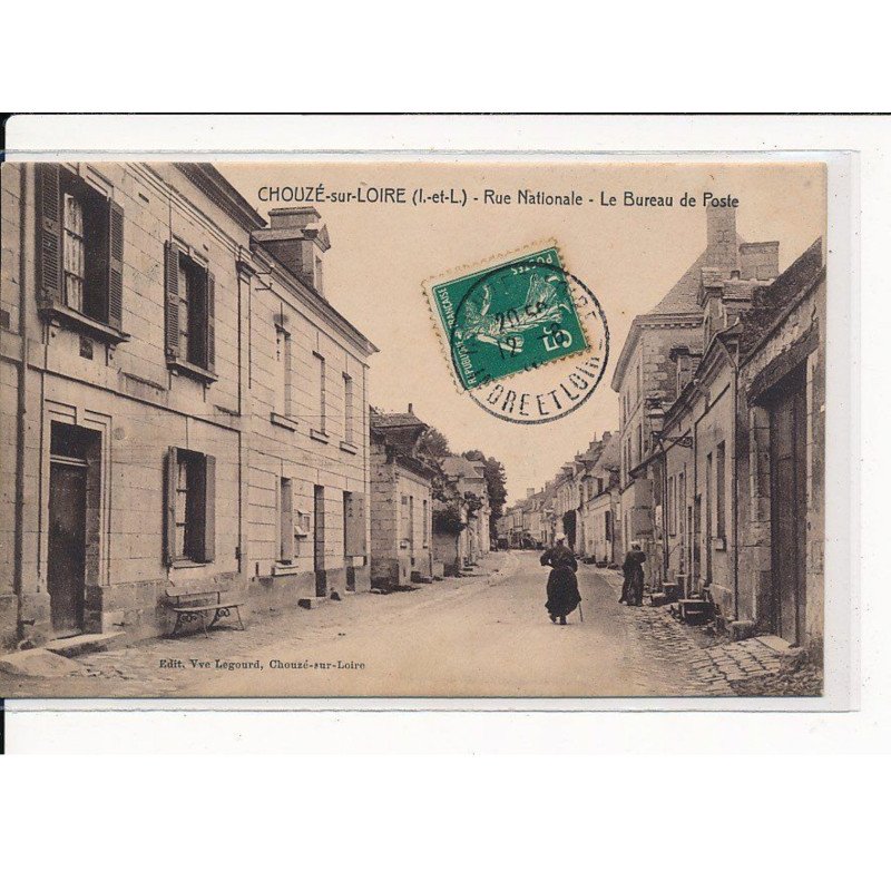 CHOUZE-sur-LOIRE : Rue Nationale, le Bureau de Poste - très bon état