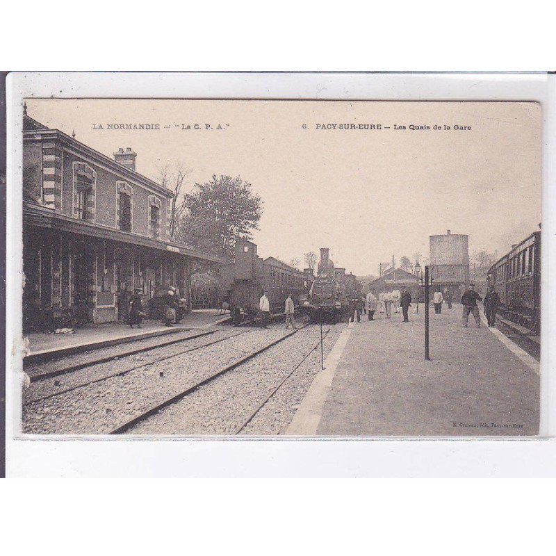 PACY-sur-EURE: les quais de la gare - état