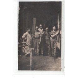 LAC D'HOURTIN - Atelier de réparation d'hydravions vers 1920 - CARTE PHOTO - très bon état