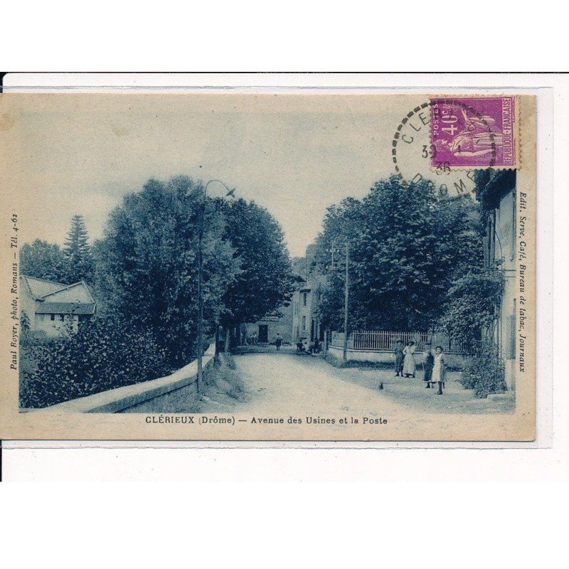 CLERIEUX : Avenue des Usines et la Poste - très bon état