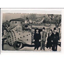 ST-SORLIN-en-VALLOIRE : Corso fleuri des Sapeurs-Pompiers, La Trésorerie (30 avril 1er mai 1950) - très bon état