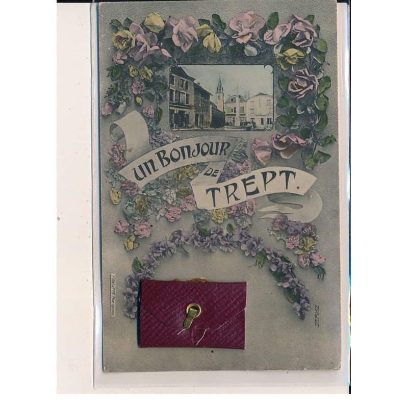 TREPT : Carte Souvenir, Une vue intérieure de la Ville - très bon état