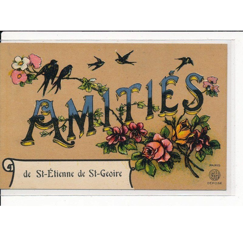 ST-ETIENNE de ST-GEOIRE : Carte Souvenir - très bon état