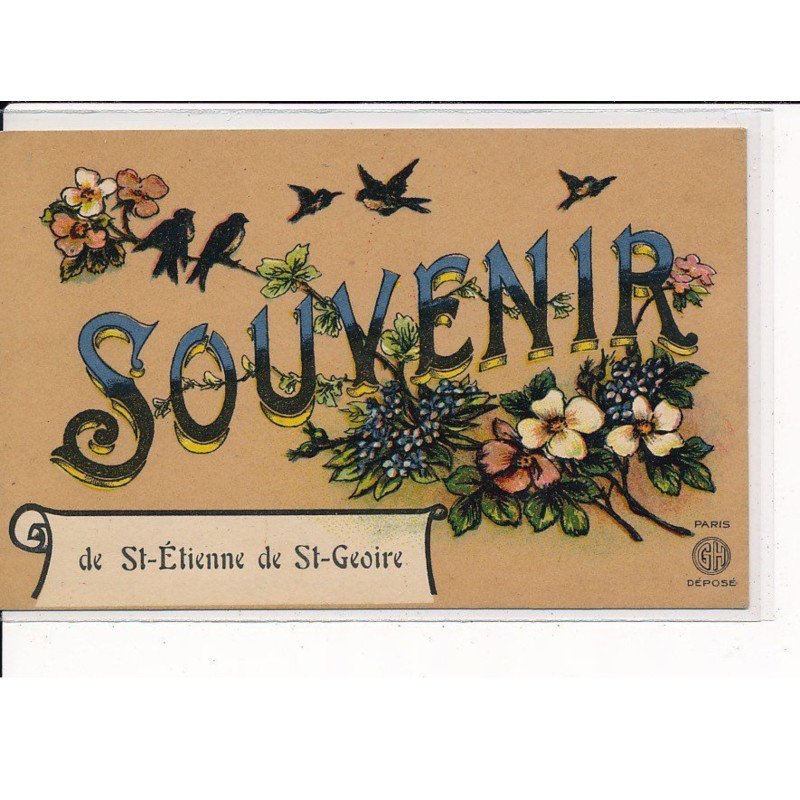 ST-ETIENNE de ST-GEOIRE : Carte Souvenir - très bon état ST-ETIENNE de ST-GEOIRE : Carte Souvenir - très bon état