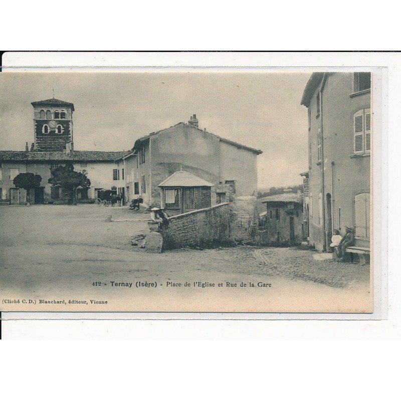 TERNAY : Place de l'Eglise et Rue de la Gare - très bon état