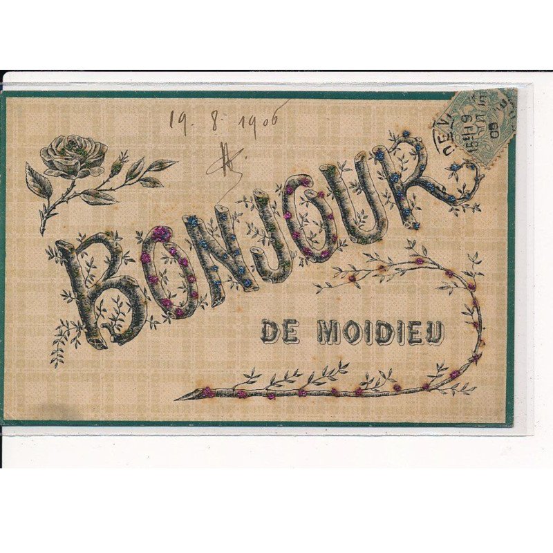 MOIDIEU : Carte Souvenir - très bon état
