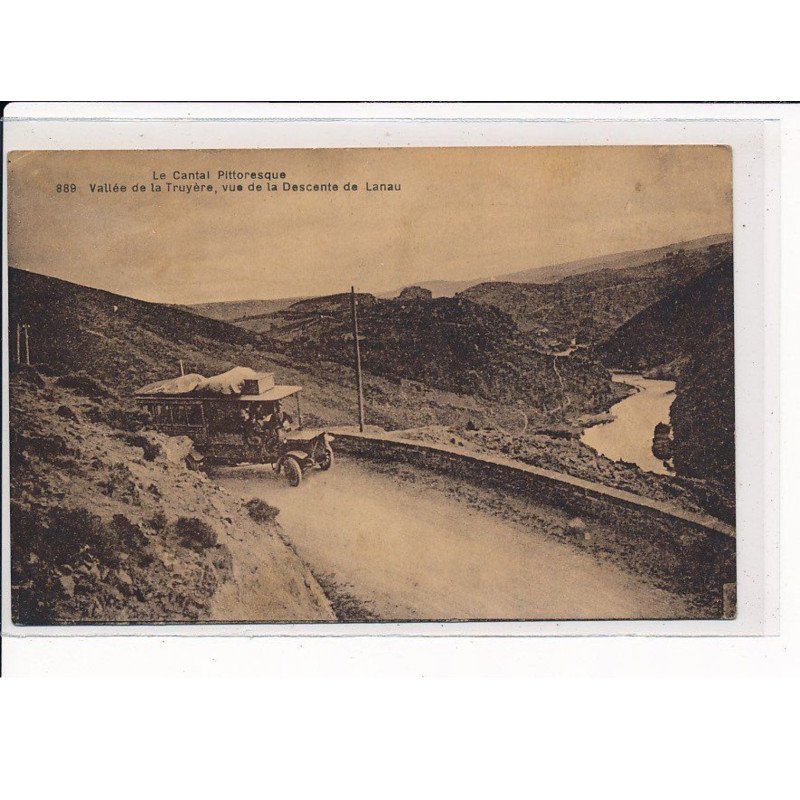 Vallée de la Truyère, vue de la Descente de Lanau - très bon état