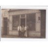 A LOCALISER : carte photo d'un salon de coiffure (coiffeur) -  très bon état