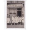 A LOCALISER : carte photo d'un salon de coiffure (coiffeur) - très bon état
