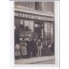 A LOCALISER : carte photo d'un salon de coiffure (coiffeur) -  très bon état