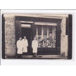 A LOCALISER : carte photo d'un salon de coiffure (coiffeur) -  très bon état
