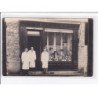 A LOCALISER : carte photo d'un salon de coiffure (coiffeur) -  très bon état