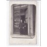 A LOCALISER : carte photo d'un salon de coiffure (coiffeur) -  très bon état