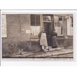 A LOCALISER : carte photo d'un salon de coiffure (coiffeur) - état