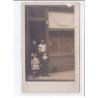 A LOCALISER : carte photo d'un salon de coiffure (coiffeur) -  très bon état
