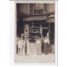 A LOCALISER : carte photo d'un salon de coiffure (coiffeur) -  très bon état