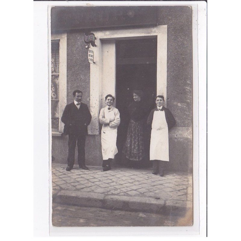 A LOCALISER : carte photo d'un salon de coiffure (coiffeur) - état