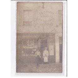 A LOCALISER : carte photo d'un salon de coiffure (coiffeur) - état