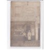 A LOCALISER : carte photo d'un salon de coiffure (coiffeur) - état