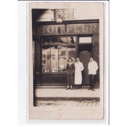 A LOCALISER : carte photo d'un salon de coiffure (coiffeur) - état