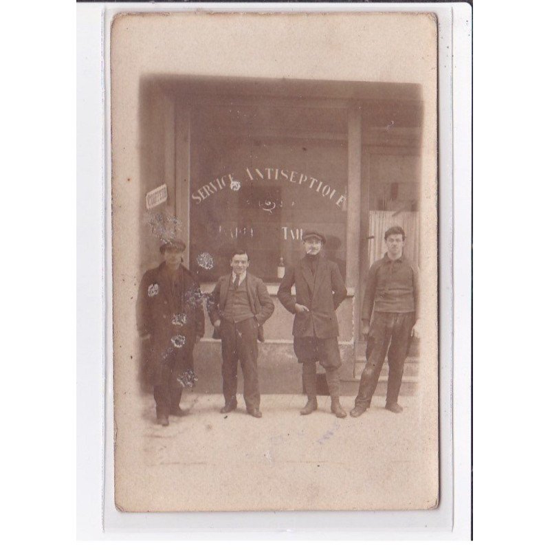 A LOCALISER : carte photo d'un salon de coiffure (coiffeur) - état