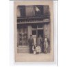 A LOCALISER : carte photo d'un salon de coiffure (coiffeur) -  très bon état