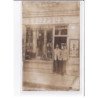 A LOCALISER : carte photo d'un salon de coiffure (coiffeur) -  très bon état