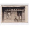 A LOCALISER : carte photo d'un salon de coiffure (coiffeur) -  très bon état