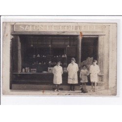 A LOCALISER : carte photo d'un salon de coiffure (coiffeur) - état