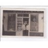 A LOCALISER : carte photo d'un salon de coiffure (coiffeur) -  très bon état