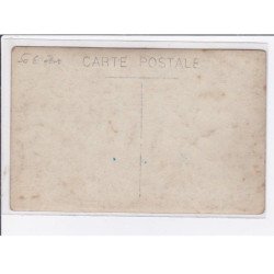A LOCALISER : carte photo d'un salon de coiffure (coiffeur - orchestre - acordéon) - état