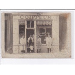 A LOCALISER : carte photo d'un salon de coiffure (coiffeur) - état