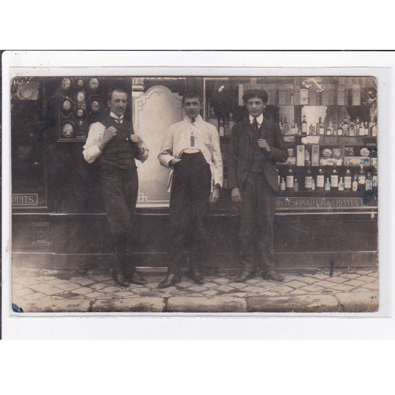 A LOCALISER : carte photo d'un salon de coiffure (coiffeur) - état