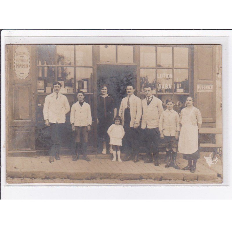 A LOCALISER : carte photo d'un salon de coiffure (coiffeur) - état