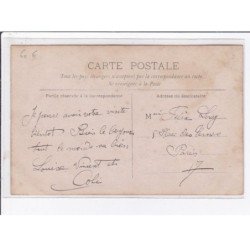 A LOCALISER : carte photo d'un salon de coiffure (coiffeur) -  très bon état