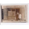 A LOCALISER : carte photo d'un salon de coiffure (coiffeur) -  très bon état