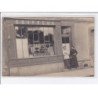 A LOCALISER : carte photo d'un salon de coiffure (coiffeur) -  très bon état