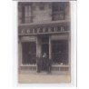 A LOCALISER : carte photo d'un salon de coiffure (coiffeur) - très bon état