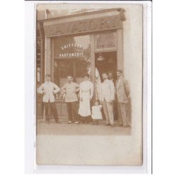 A LOCALISER : carte photo d'un salon de coiffure (coiffeur - Lavatory) - très bon état