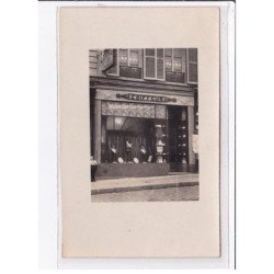 A LOCALISER : carte photo d'un salon de coiffure (coiffeur) -  très bon état