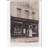 A LOCALISER : carte photo d'un salon de coiffure (coiffeur - chapellerie - parfumerie) - état