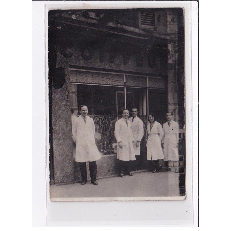A LOCALISER : carte photo d'un salon de coiffure (coiffeur)- état