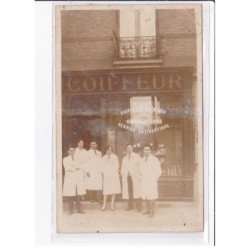 A LOCALISER : carte photo d'un salon de coiffure (coiffeur) - état