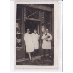 A LOCALISER : carte photo d'un salon de coiffure (coiffeur) - très bon état