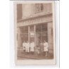 A LOCALISER : carte photo d'un salon de coiffure (coiffeur) - très bon état