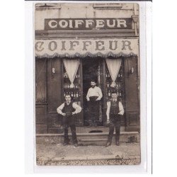 A LOCALISER : carte photo d'un salon de coiffure (coiffeur) - état